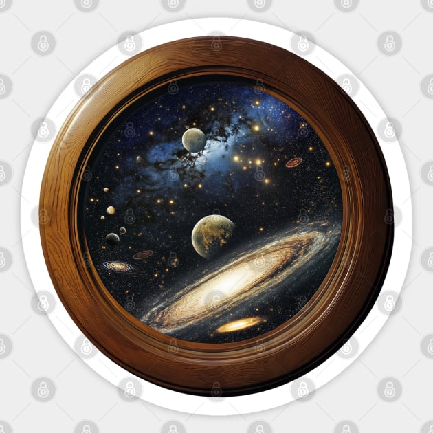 Universe in You - Trompe L'oeil - Eye Deception Sticker by TuncGK